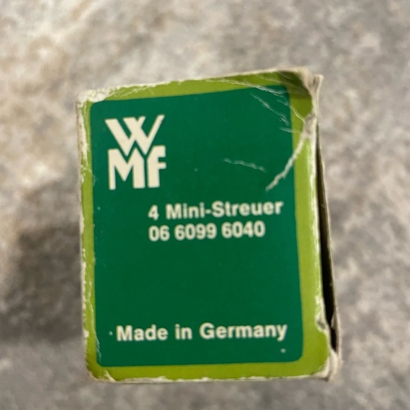 Vintage WMF Mini Streuer Salt & Pepper Shakers Set of 4 Made in Germany New - Picture 5 of 5